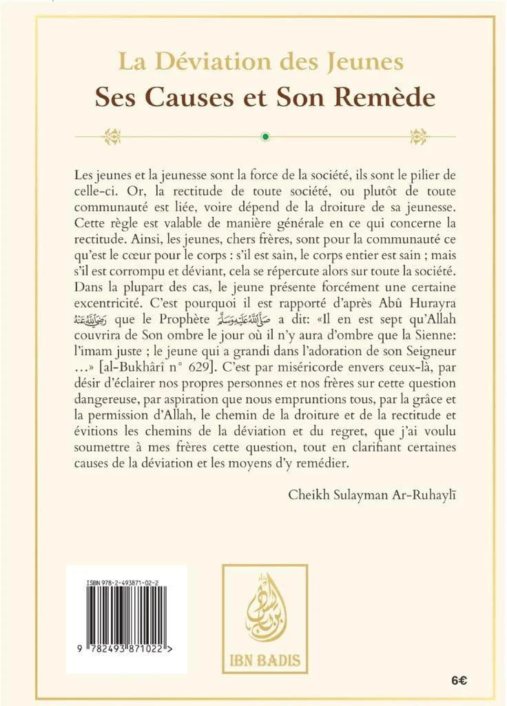 La Déviation des Jeunes Ses Causes et Son Remède