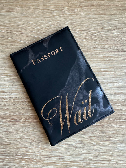 Étui passeport personnalisé « Waïl »