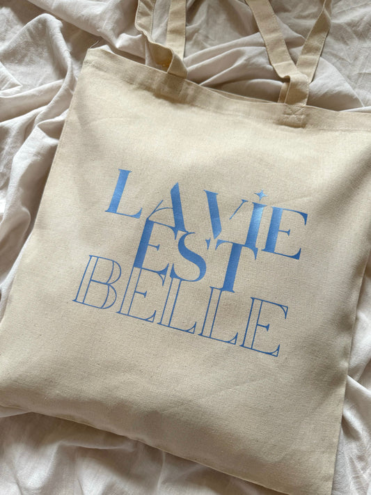 Tote bag « La vie est belle »