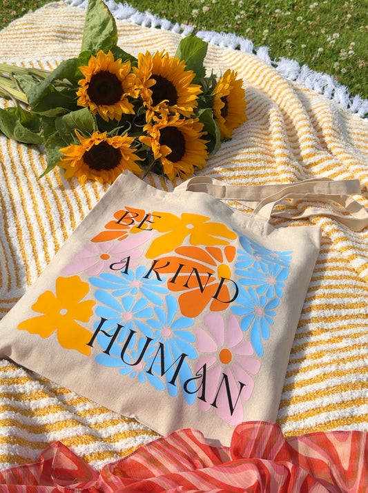 Tote bag « Be a kind human »