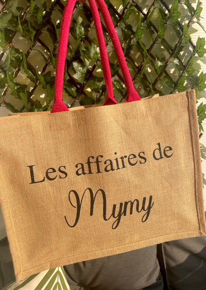 Sac en toile de jute personnalisé